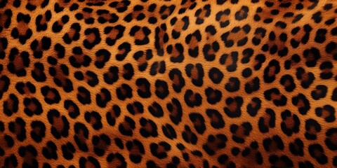 Leopard Skin Print. Wild Animal Fur Pattern Abstract Background - obrazy, fototapety, plakaty