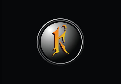 Letter K monogram logo design