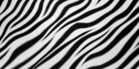 Fototapeta na wymiar Zebra Stripes, Wildlife Pattern Background. Striped Fur, Black and White Animal Skin Texture