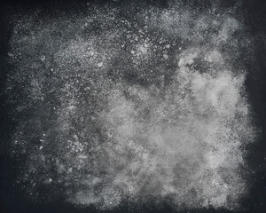 Black stone background, textured and ceramic blackboard.