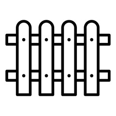 fence outline icon