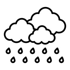 rain outline icon