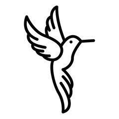 hummingbird outline icon