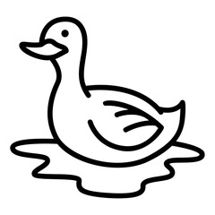 swan outline icon