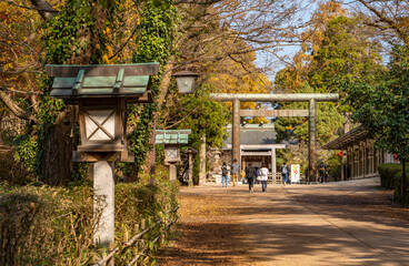 Imizu Shrine in Takaoka City, Toyama Prefecture, Japan. 　射水神社	富山県高岡市