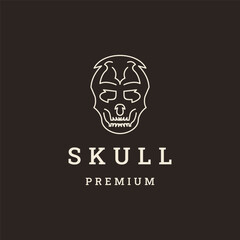 Skull Logo Vector Sign Symbol Icon