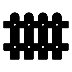 Fototapeta premium fence glyph icon