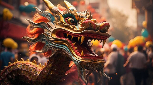 Colorful Dragon Dance