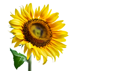 Sunflower isolated on transparent background, png