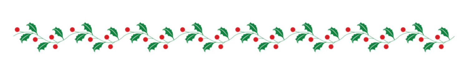 Set of decorative Christmas border, merry Christmas