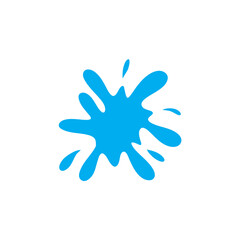 Blue water splash 
