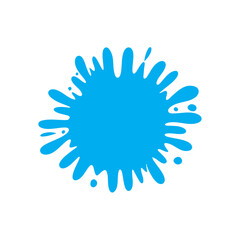 Blue water splash 
