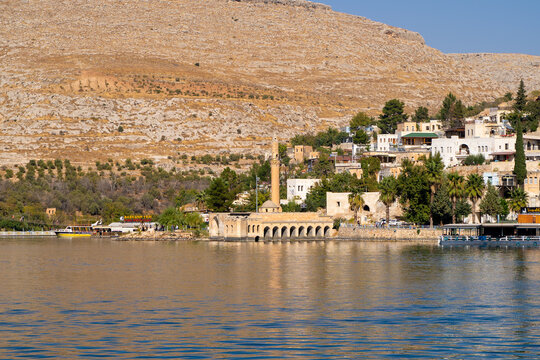 View of the city center in Halfeti district of Sanliurfa.