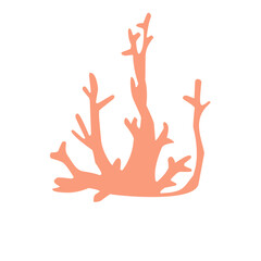 Fototapeta premium Underwater Plants Vector Illustration 