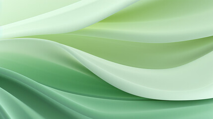 Green Flowing Abstract waves