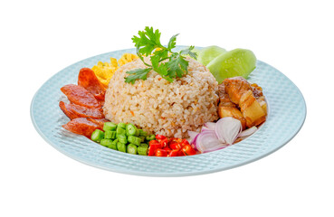 Rice Mixed with Shrimp paste - Thai traditional food transparent png