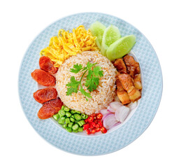 Rice Mixed with Shrimp paste - Thai traditional food transparent png