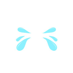 Tear drop Cartoon Vector Illustration 