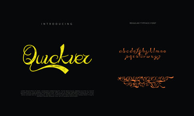 Signature font calligraphy logotype script brush font type font lettering handwritten