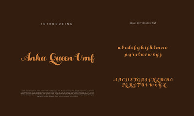 Signature font calligraphy logotype script brush font type font lettering handwritten