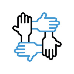 Teamwork Icon vector stock illustration.
