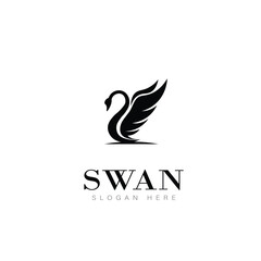 swan logo anime design symbol beauty business natural © rega kurnia putri