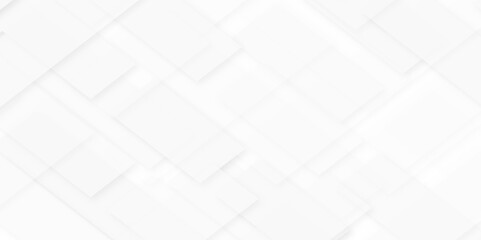 Abstract minimalistic seamless white and grey pale geometric pattern background with minimal tech lines and white light grey modern seamless business technology concept geometric shapes.