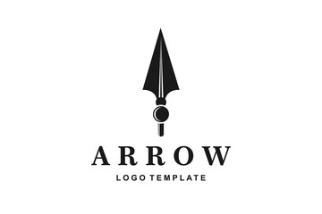 Arrowhead for Archer Archery logo design - obrazy, fototapety, plakaty