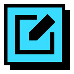 Edit Essential Interface Icon on Neo Brutalism Style