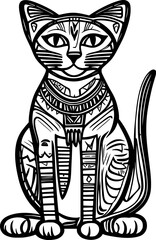 egypt cat cartoon