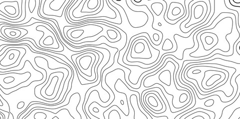 Topographic map background geographic line map with elevation assignments. Modern design with White background with topographic wavy pattern design.paper texture Imitation of a geographical map shades