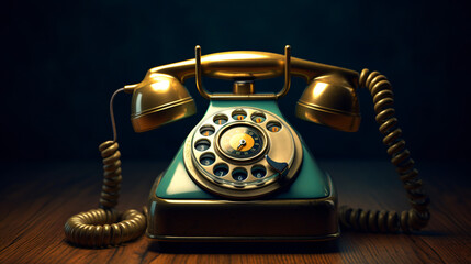 Old fashioned retro telephone