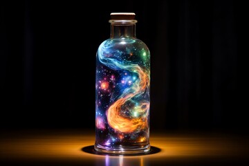 The entire universe contained inside a glass jar