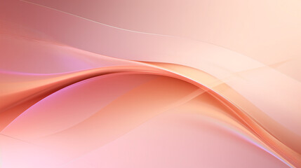 Abstract pink gold wavy with blurred light curved