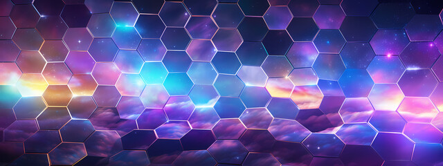 A mesmerizing high-detail hexagon-themed abstract background