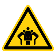 Use Four Three Lift Symbol Sign,Vector Illustration, Isolated On White Background Label. EPS10