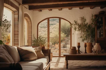 Foto op Plexiglas Living room mediterranean home style indoor room © josepperianes