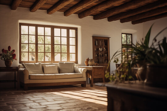 Living room spanish cortijo home style indoor room