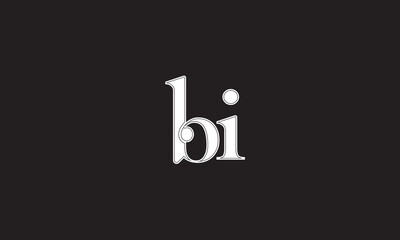 BI, IB, I, B Abstract Letters Logo Monogram	