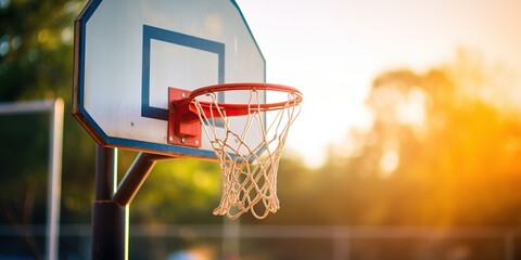 Basketball hoop , concept of Motion