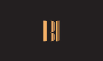 BI, IB, I, B Abstract Letters Logo Monogram	