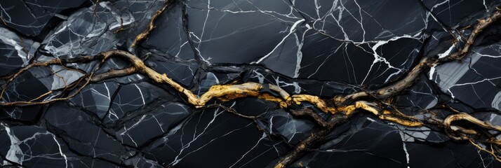 Cosmic Black Natural Polished Dark Granite , Banner Image For Website, Background, Desktop Wallpaper