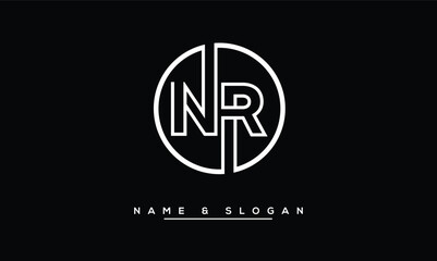 NR,  RN,  N,  R  Abstract  Letters  Logo  Monogram