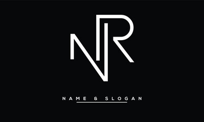 NR,  RN,  N,  R  Abstract  Letters  Logo  Monogram