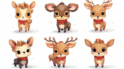 Obraz premium set of funny animals