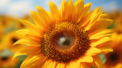 detailed NATIONAL GEOGRAPHIC photograph of sunflower