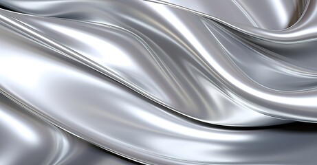 Floating silver waves: abstract background for futuristic and modern creative applications