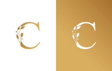 Beauty Natural Leaf Logo Design