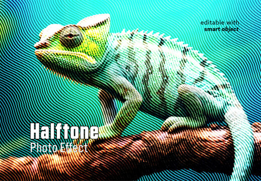 Halftone Photo Effect