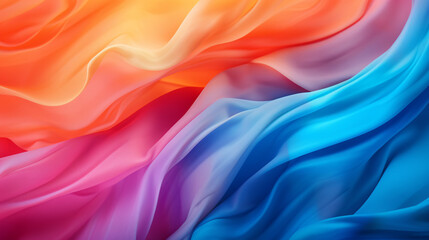 Abstract background with crumpled paper in neon grad